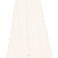 Forte Forte Cotton High-waisted Trousers - Beige