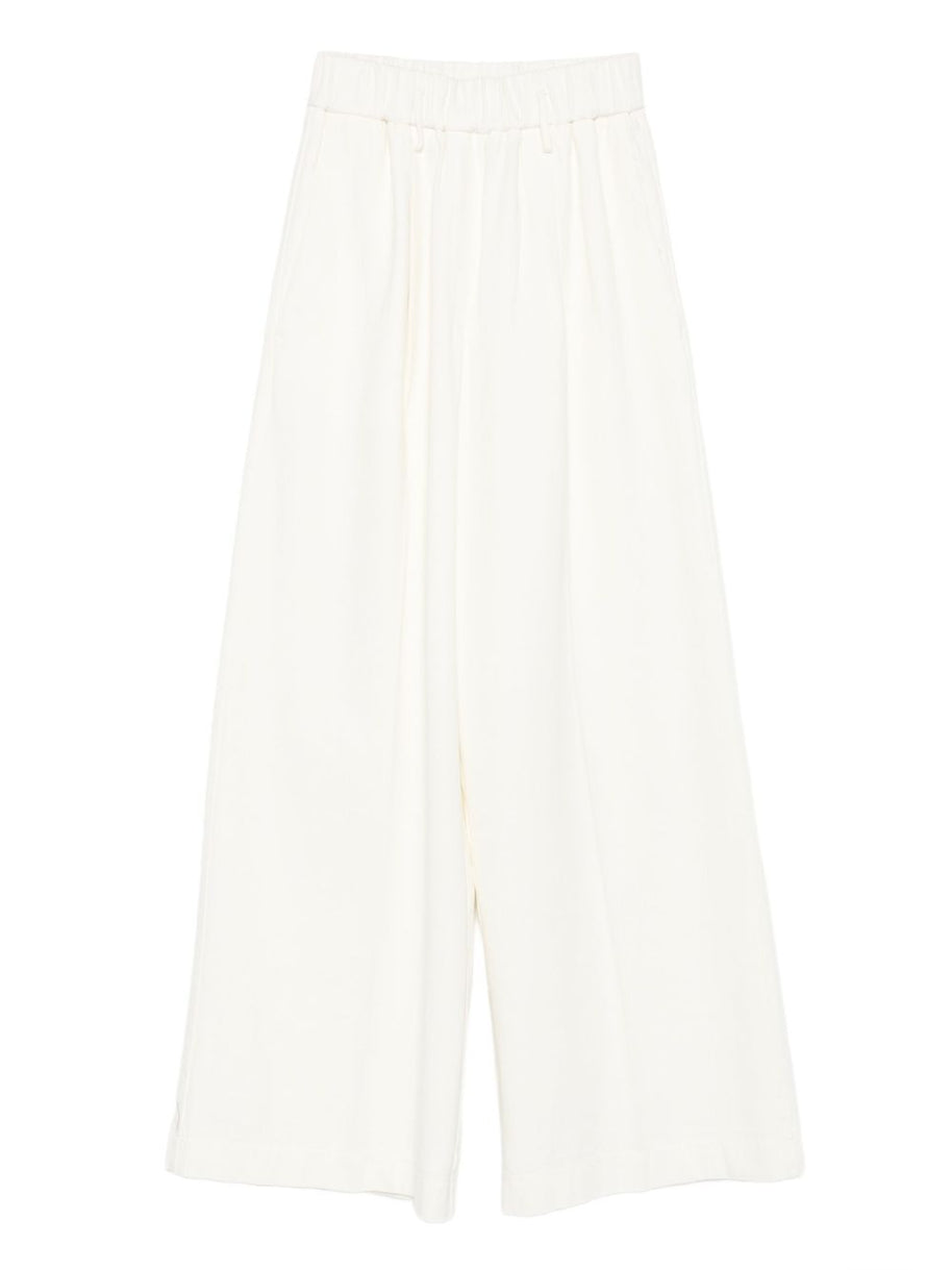 Forte Forte Cotton Trousers - Ivory
