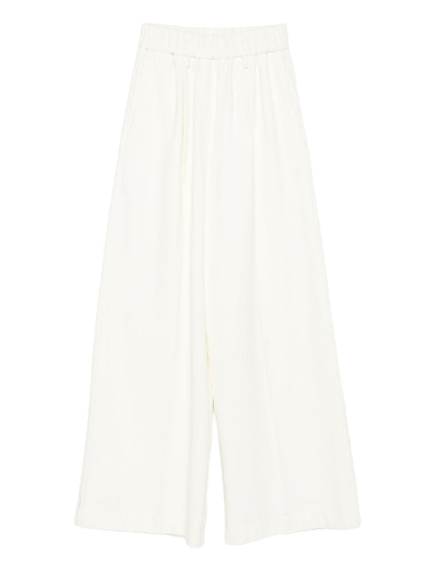 Forte Forte Cotton Trousers - Ivory
