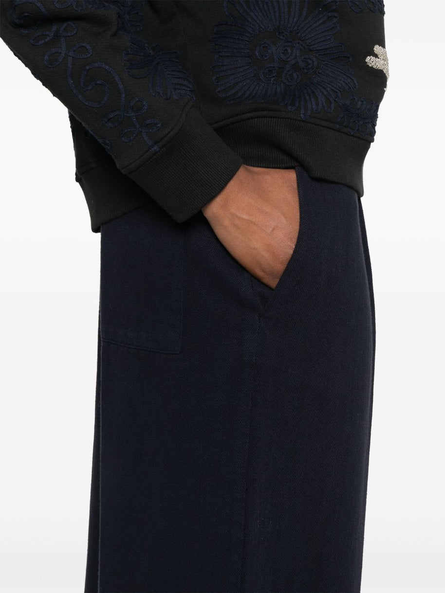 Forte Forte Cotton Trousers - Blue