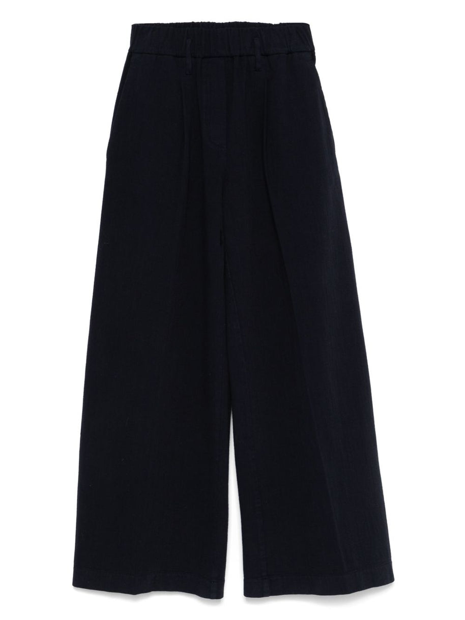 Forte Forte Cotton Trousers - Blue