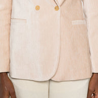 Forte Forte Velvet Double-breasted Jacket - Beige