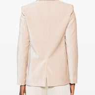 Forte Forte Velvet Double-breasted Jacket - Beige