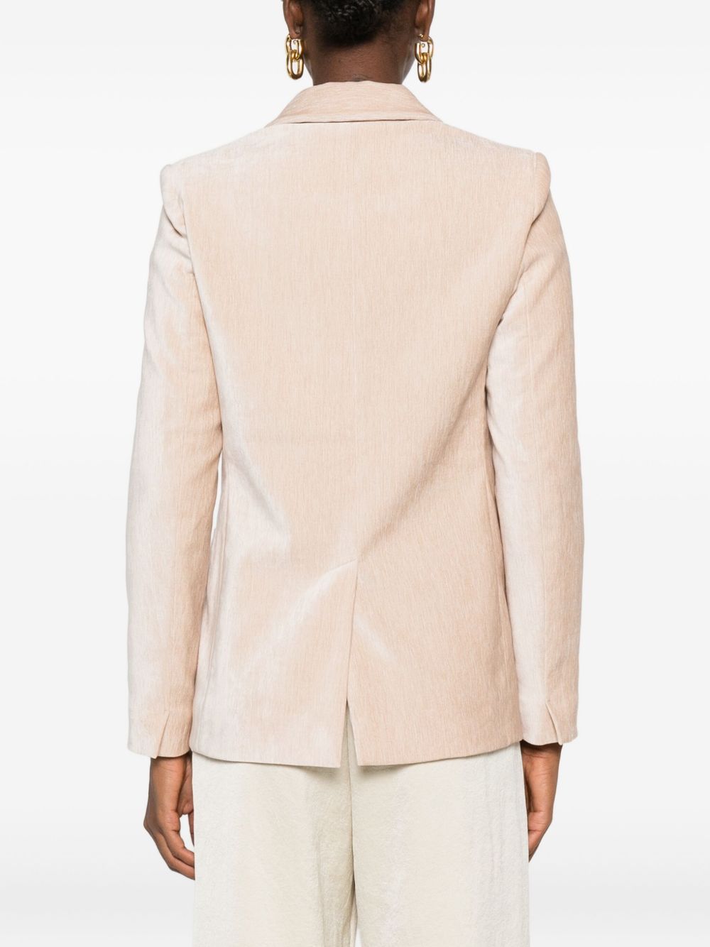 Forte Forte Velvet Double-breasted Jacket - Beige