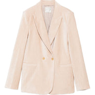 Forte Forte Velvet Double-breasted Jacket - Beige