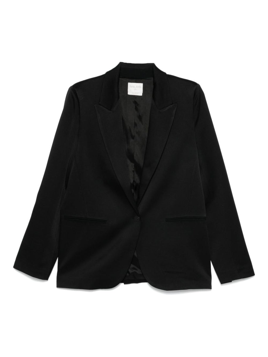 Forte Forte Satin Single-breasted Jacket - Black