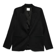 Forte Forte Satin Single-breasted Jacket - Black