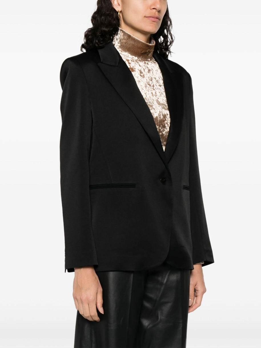 Forte Forte Satin Single-breasted Jacket - Black