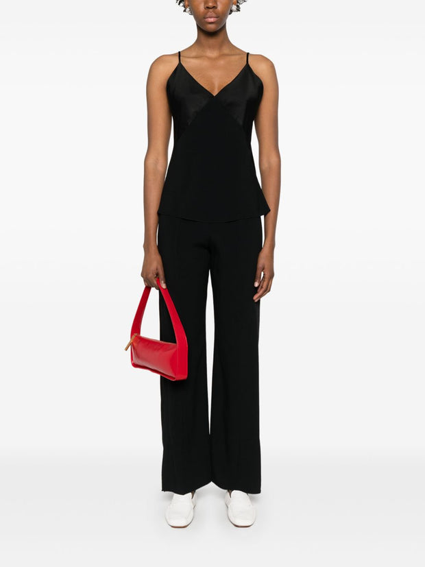 Forte Forte Satin Smoking Trousers - Black