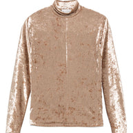 Forte Forte Velvet Turtle-neck Top - Beige