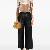 Forte Forte Velvet Turtle-neck Top - Beige