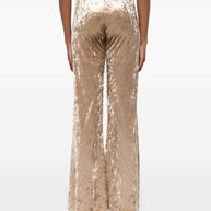 Forte Forte Velvet High-waisted Trousers - Beige