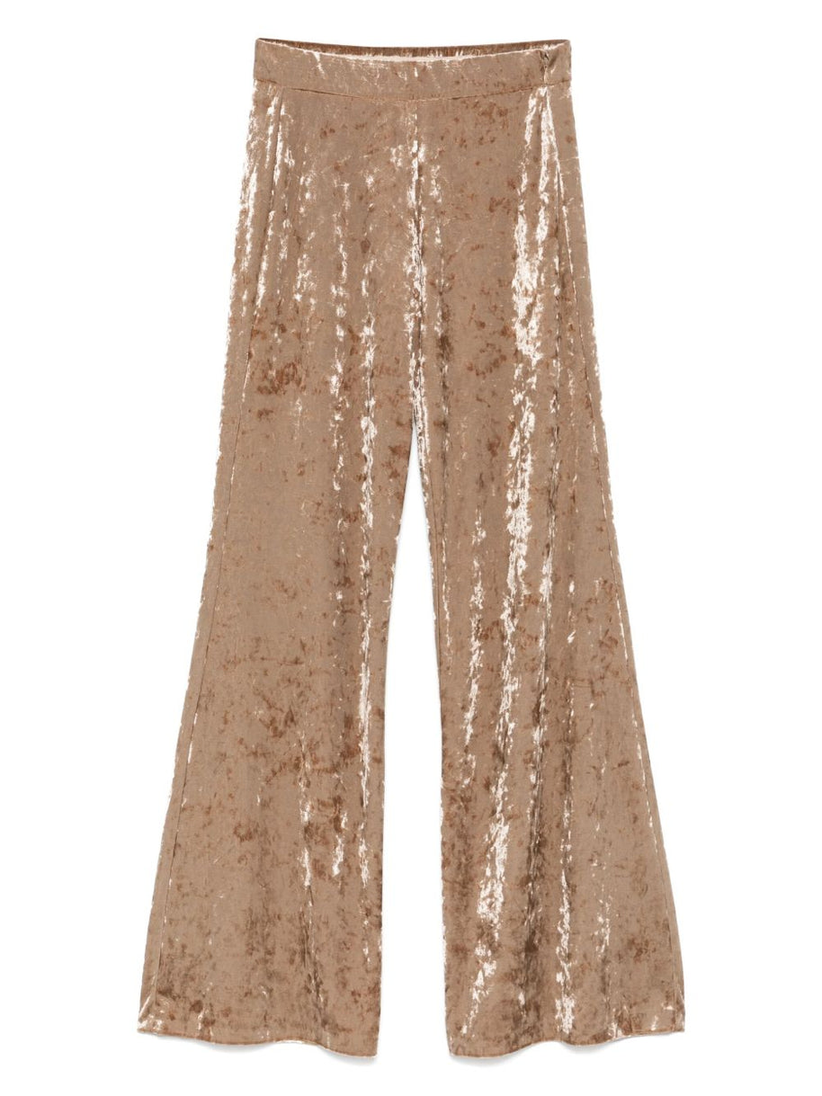 Forte Forte Velvet High-waisted Trousers - Beige