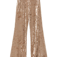Forte Forte Velvet High-waisted Trousers - Beige