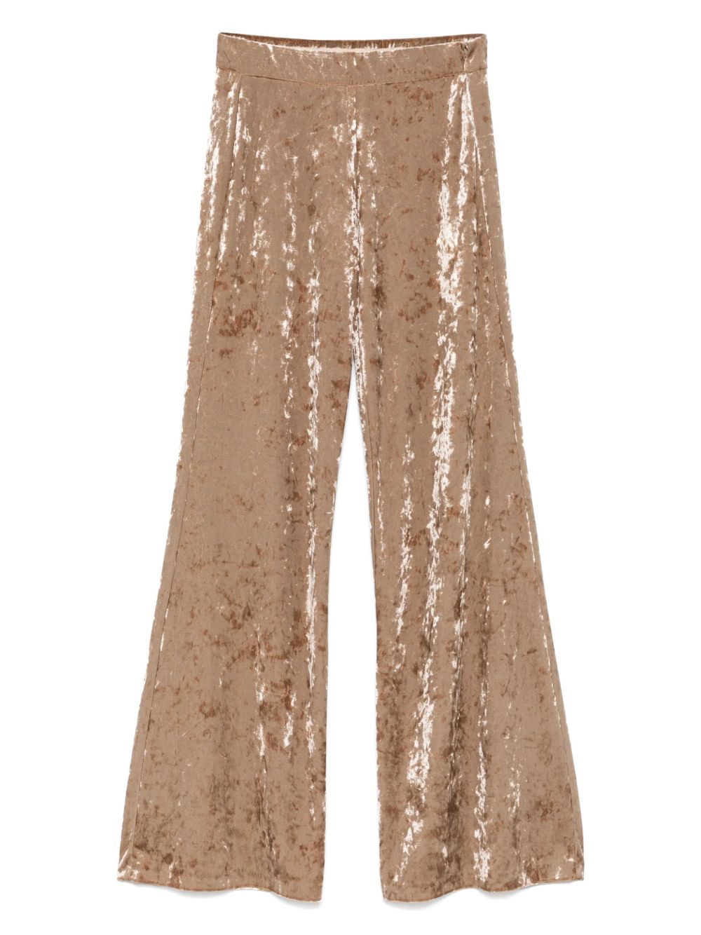 Forte Forte Velvet High-waisted Trousers - Beige