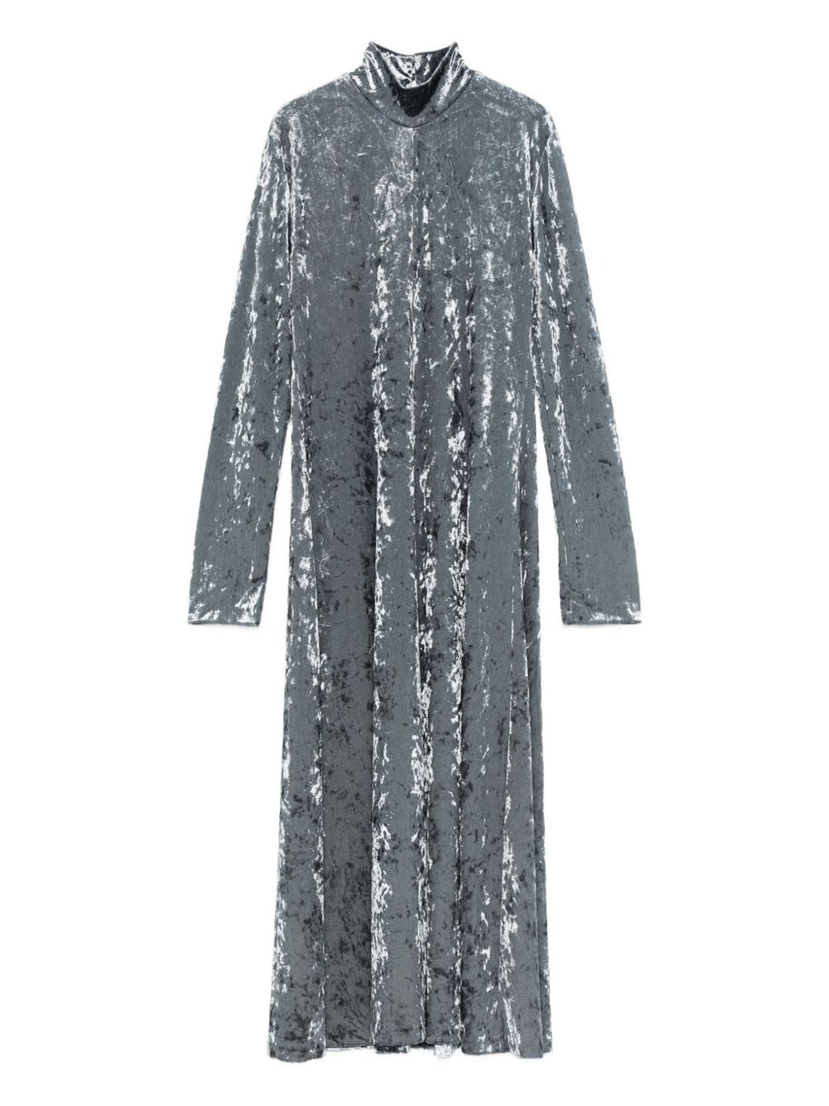 Forte Forte Velvet Long Dress - Grey