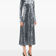 Forte Forte Velvet Long Dress - Grey