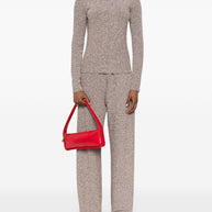 Forte Forte  Lurex Turtle-neck Sweater - Powder