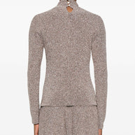 Forte Forte  Lurex Turtle-neck Sweater - Powder