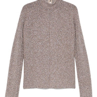Forte Forte  Lurex Turtle-neck Sweater - Powder