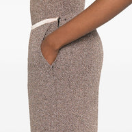 Forte Forte Lurex Wide-leg Trousers - Powder