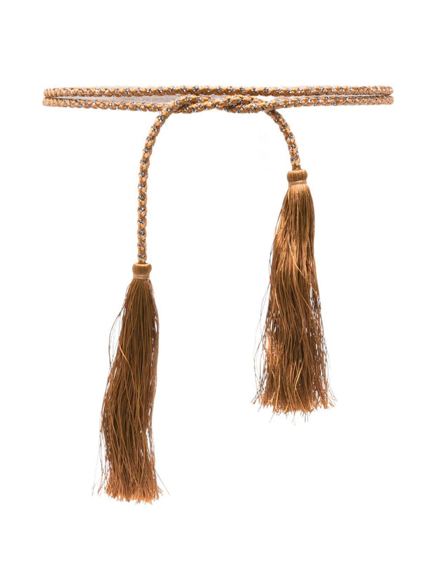 Forte Forte Crystal-embellished Tassel Belt