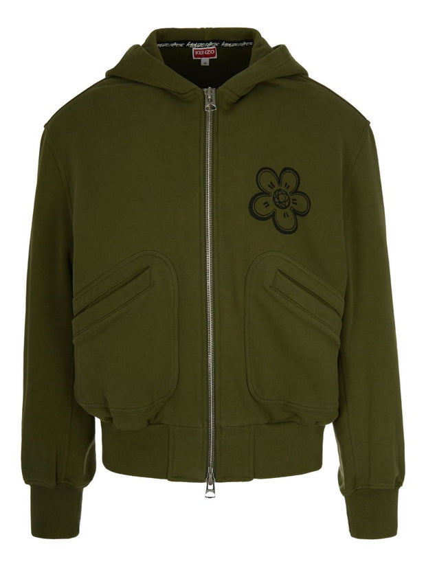KENZO FUTURA Logo Zipped Hoodie