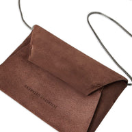 Brunello Cucinelli BC Duo Pochette In Suede With Precious Chain