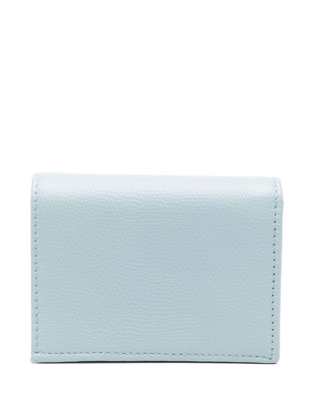 Valentino Garavani VLogo Leather Wallet - Clear Blue