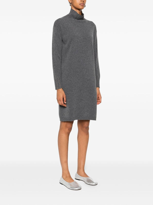 Fabiana Filippi Wool Short Dress - Grey