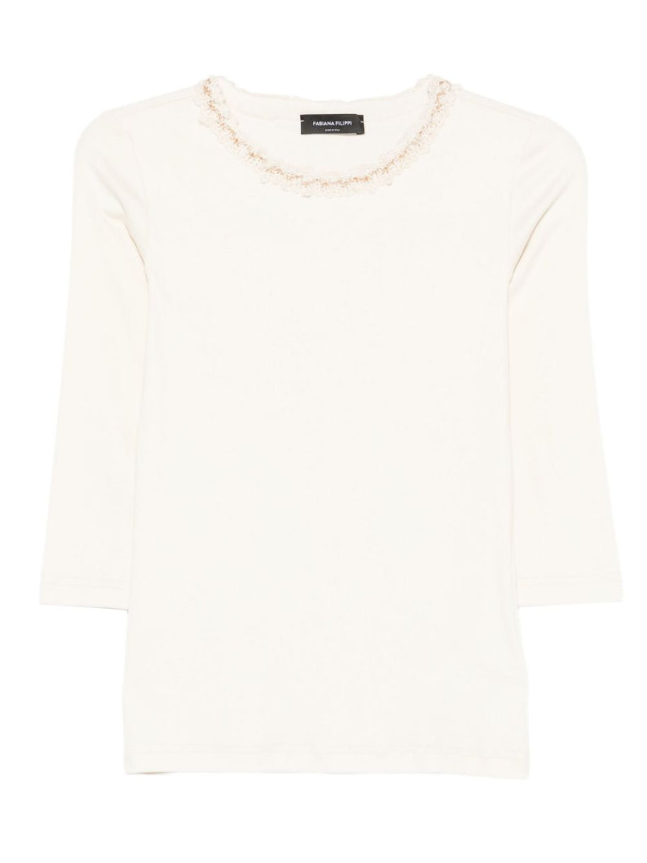 Fabiana Filippi Cotton Top - White