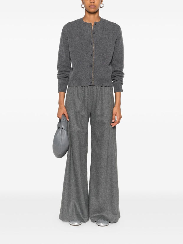 Fabiana Filippi Wool Blend Cardigan - Grey