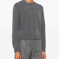 Fabiana Filippi Wool Blend Cardigan - Grey