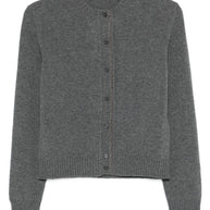 Fabiana Filippi Wool Blend Cardigan - Grey