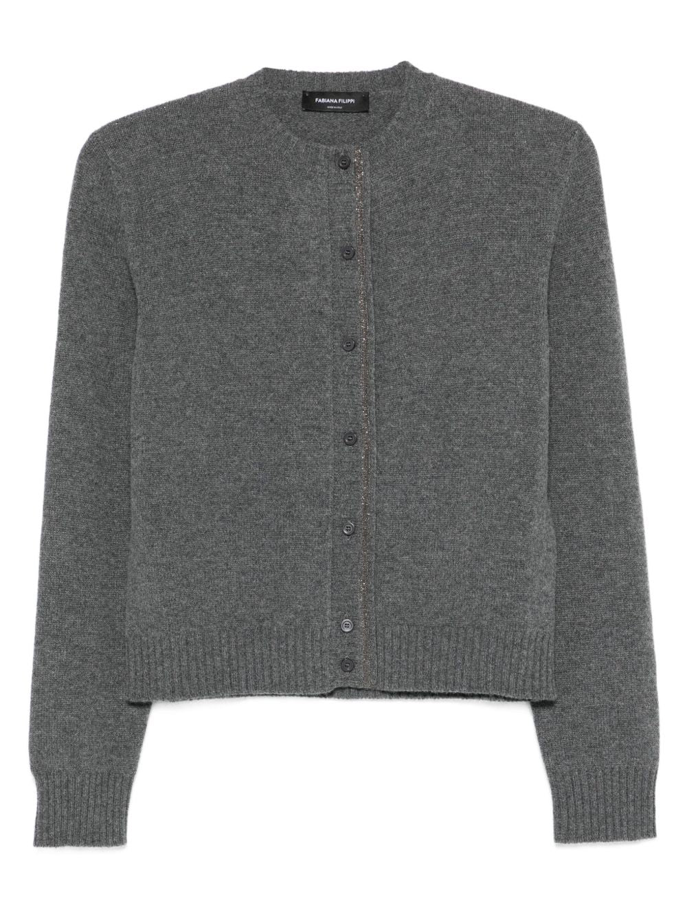 Fabiana Filippi Wool Blend Cardigan - Grey