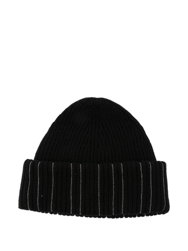 Fabiana Filippi Wool Beanie Hat - Black