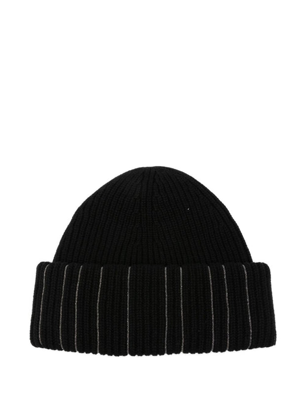 Fabiana Filippi Wool Beanie Hat - Black