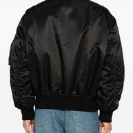 Saint Laurent  Nylon Bomber Jacket - Black