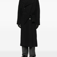 Saint Laurent Wool Coat - Black