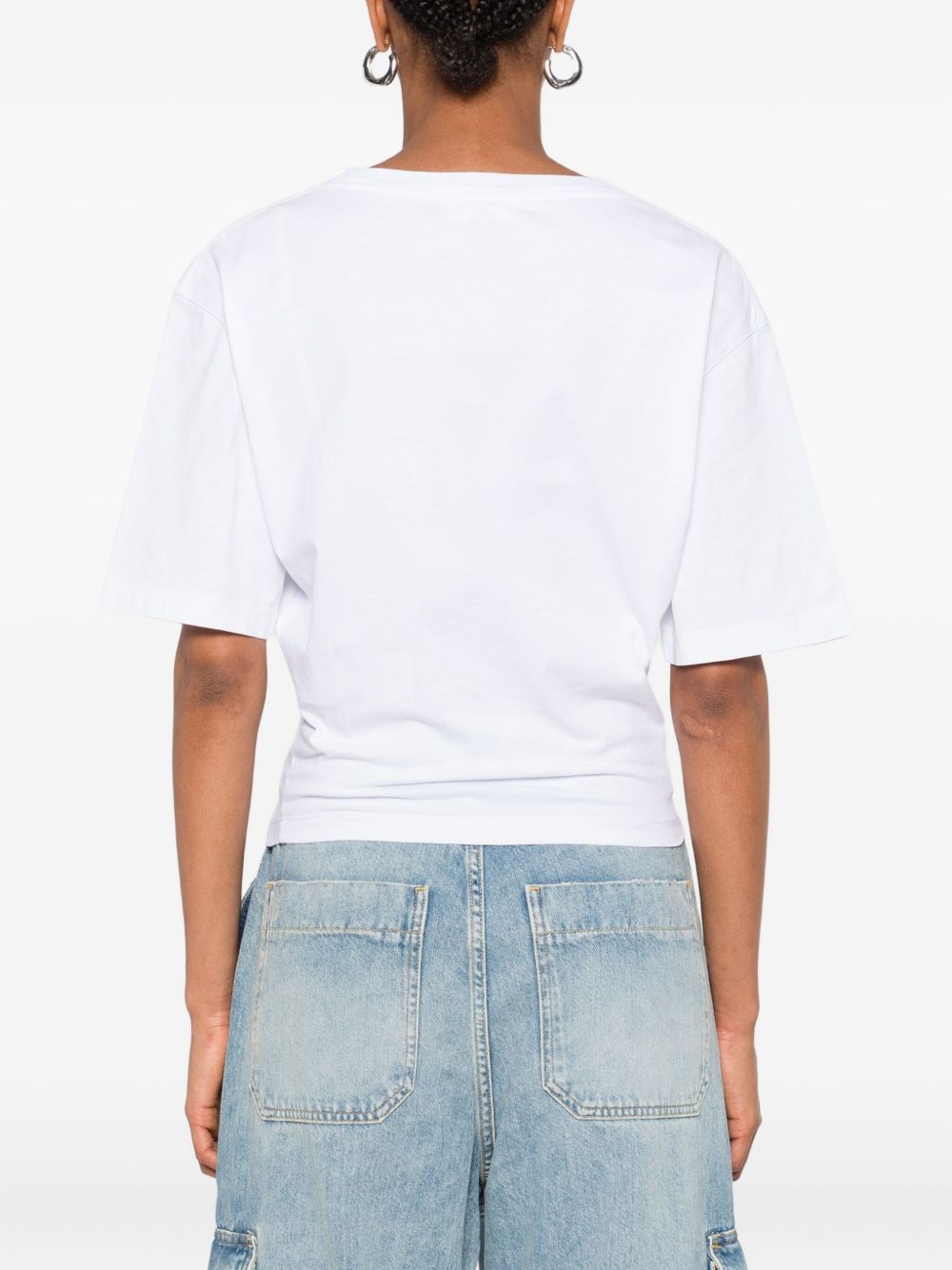 Dsquared2 Printed Cotton T-shirt - White