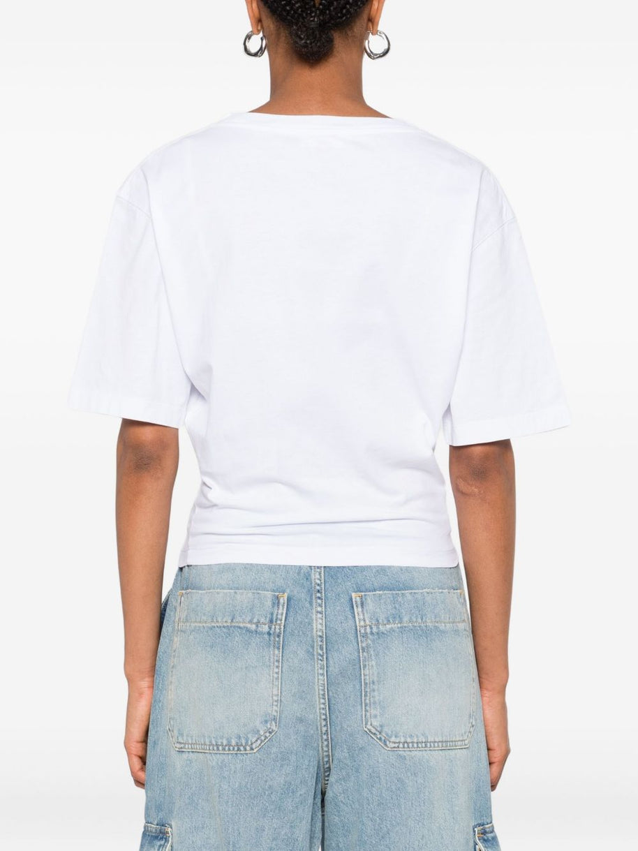 Dsquared2 Printed Cotton T-shirt - White