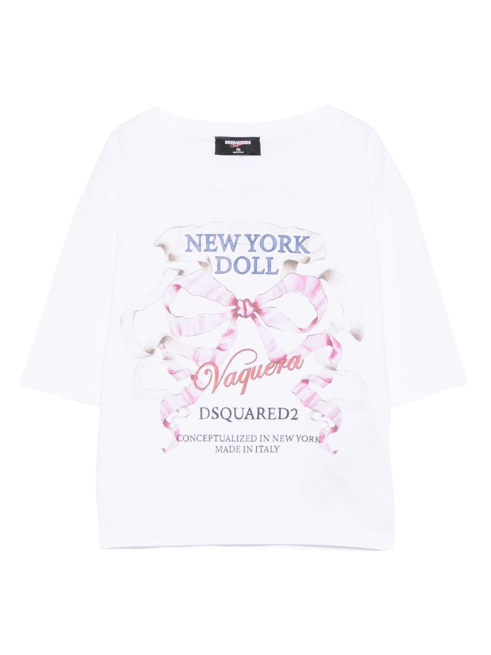 Dsquared2 Printed Cotton T-shirt - White