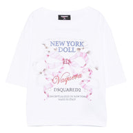 Dsquared2 Printed Cotton T-shirt - White