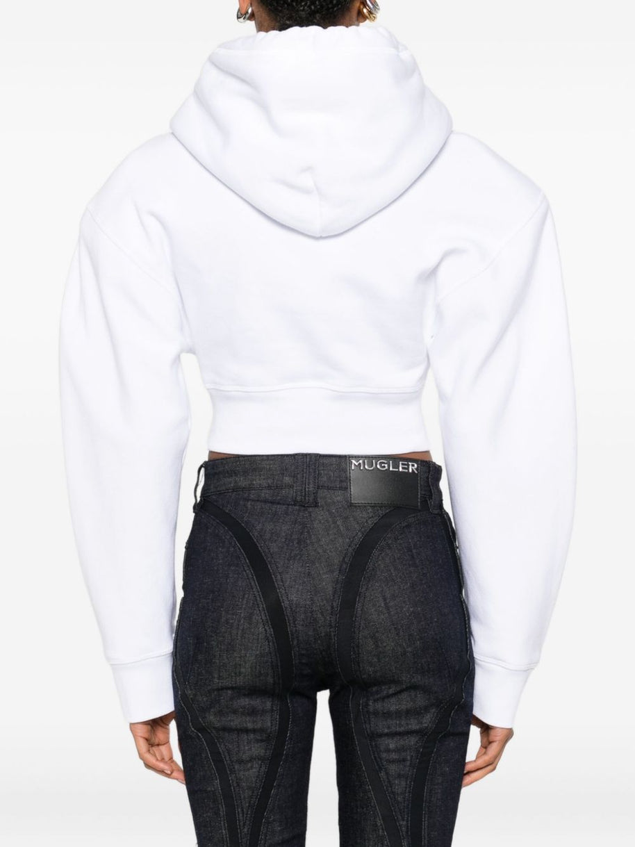 Dsquared2 Logo Cotton Hoodie - White