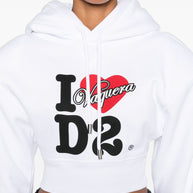 Dsquared2 Logo Cotton Hoodie - White