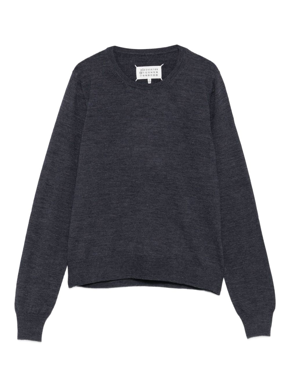 Maison Margiela Wool Crewneck Sweater - Blue
