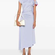 Victoria Beckham Draped Midi Dress - Lilac