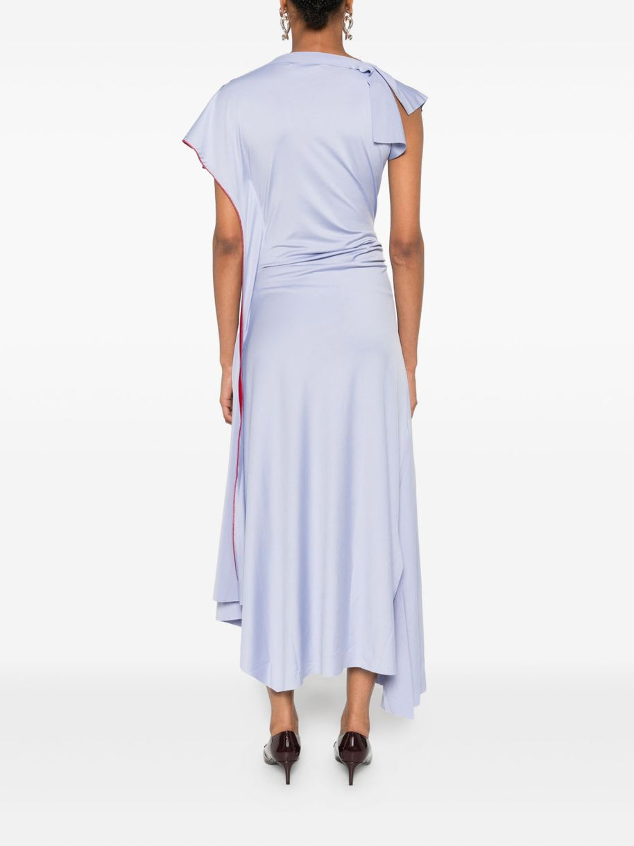 Victoria Beckham Draped Midi Dress - Lilac