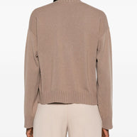 Fabiana Filippi Wool Blend V-neck Cardigan - Brown
