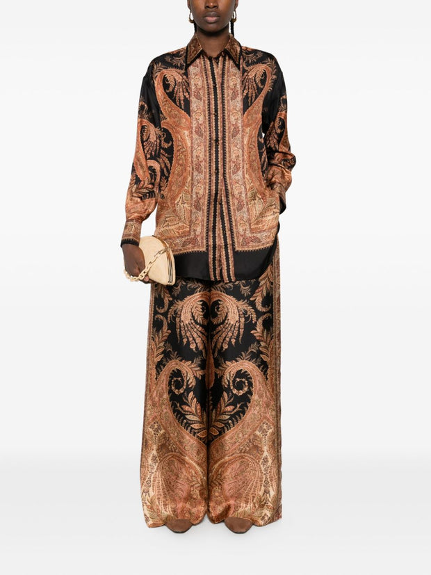 Zimmermann Paisley Print Shirt - Black